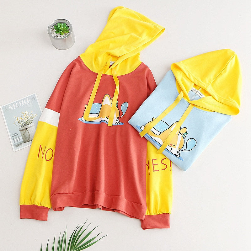 Kawaii Corgi Pastel Hoodie – Limited Edition