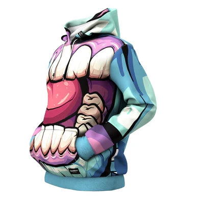 Zombie Mouth Hoodie Oversize