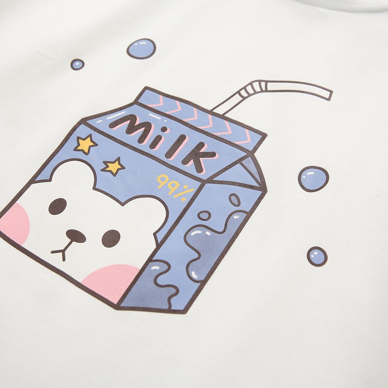 Kawaii Bear Milk Harajuku Sweater – Limited Edition
