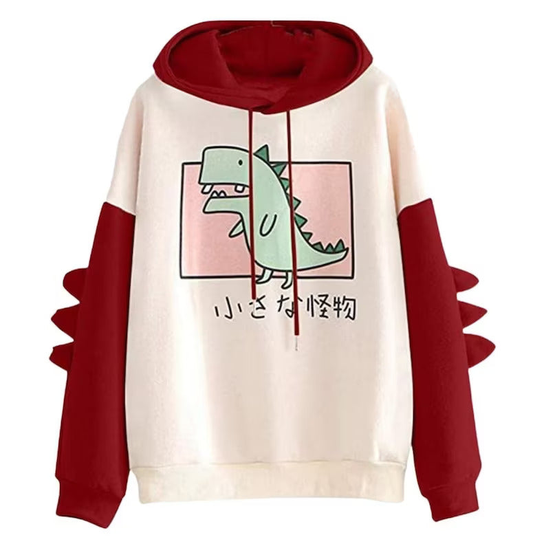 Dinosaur Hoodie Y2k Clothes Kawaii Dinosaur Gifts Aesthetic Harajuku Dinosaur Sweatshirt Graphic Hoodie Y2k Tops Dino Hoodie Jurassic World
