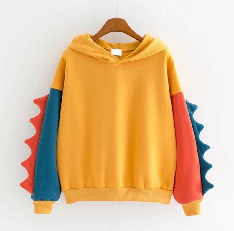 Cute Dinosaur Hoodie Dinosaur Spine Hoodie , 3D Dinosaur Hoodie , Funny Adult Animal Hoodie Funny Dino Hoodie Costume