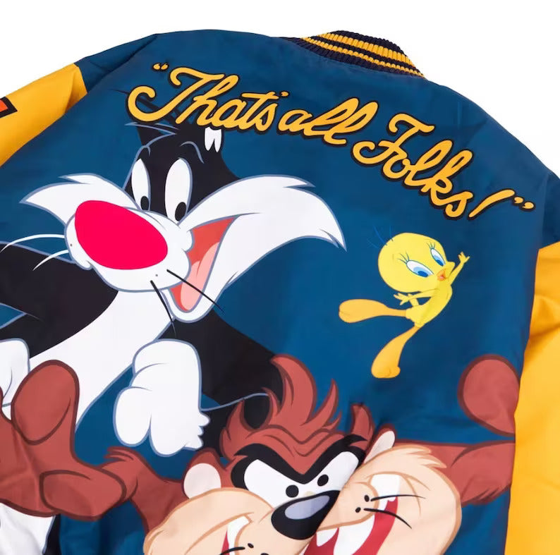 Looney Tunes Be Friends Jacket, Bomber Anime Jacket, Cartoon Jacket