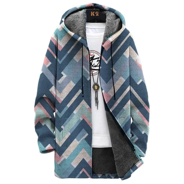 MEN'S PRINTED FLEECE JACKET