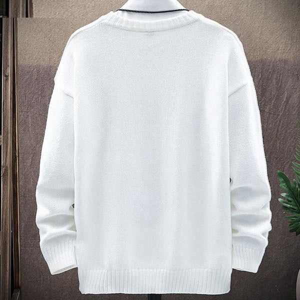 MEN'S RETRO ART PRINT CASUAL SWEATER