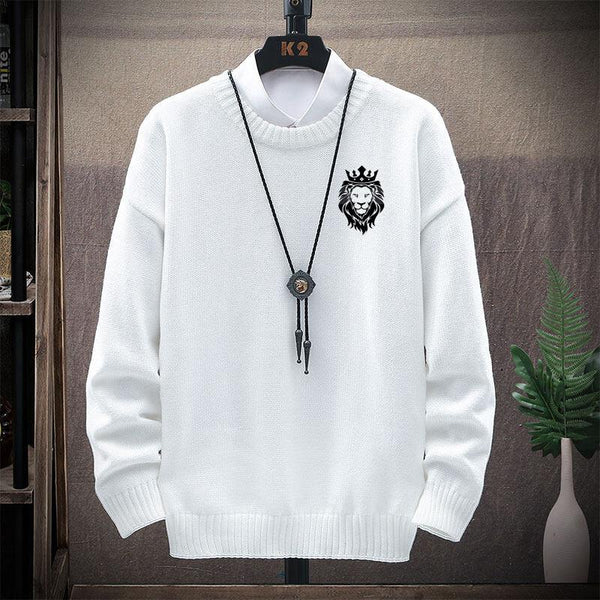 MEN'S RETRO ART PRINT CASUAL SWEATER