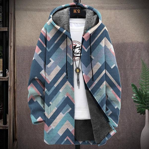 MEN'S PRINTED FLEECE JACKET