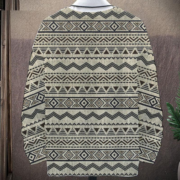 MEN'S PRINTED CASUAL SWEATER